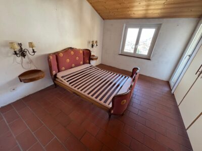 Letto antico matrimoniale co rete a doghe