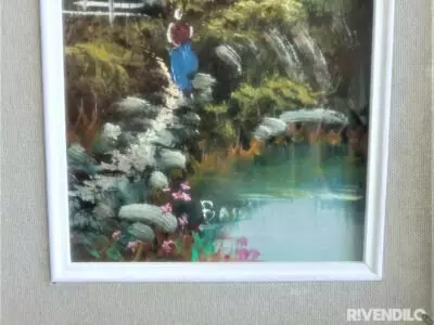 Dipinto Paesaggio con fiume