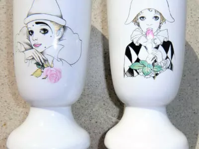 2 tazze e 2 coppe Pierrot