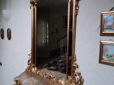 Toilette con Specchiera stile Rinascimento veneziano h255x130