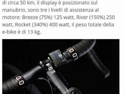 Bicicletta elettrica Pinarello Nytro