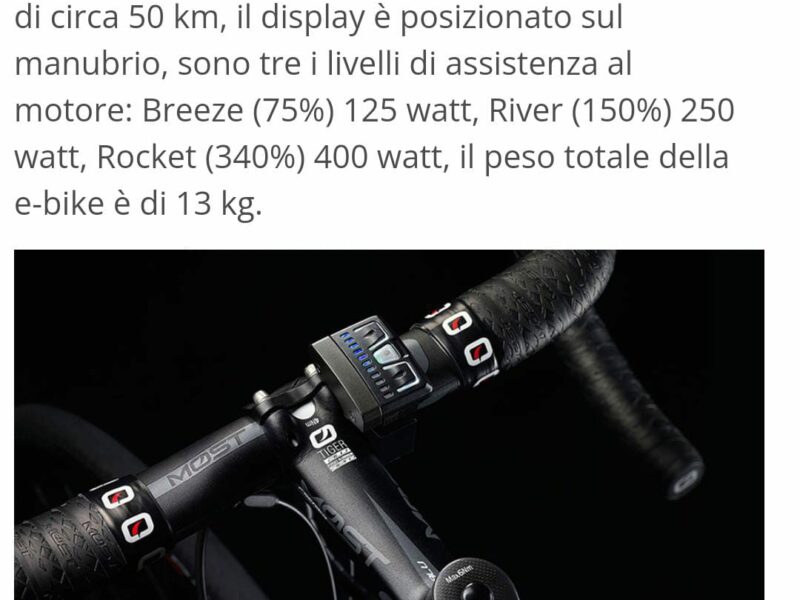 Bicicletta elettrica Pinarello Nytro