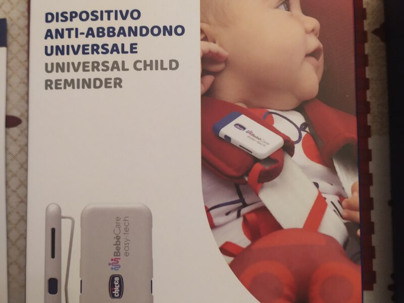 Chicco BebèCare easy-tech Sistema Antiabbandono in Auto - Bianco/Blu