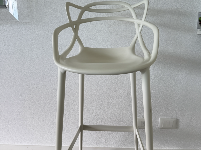Sgabello Kartell Bianco Alto