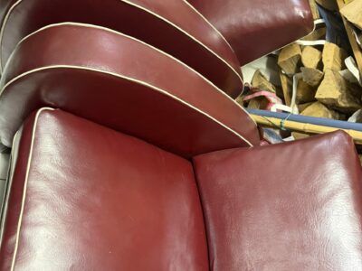 Coppia poltrone Art Déco in pelle anni ‘30
