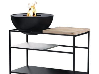 Cucina da esterno con vasca antincendio 70