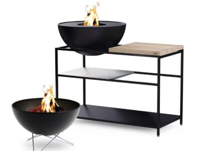 Cucina da esterno con vasca antincendio 70