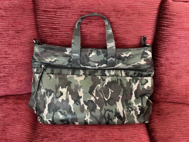 Borsa in pelle militare