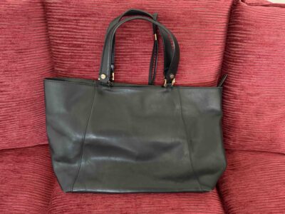 borsa in pelle nera