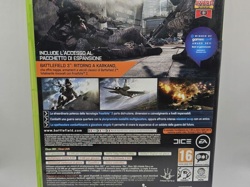 Lotto 2 Giochi Xbox 360: Battlefield 3 + Bad Company 2 (LE)