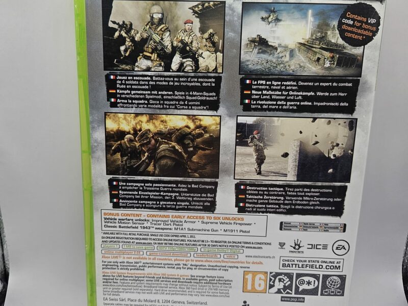 Lotto 2 Giochi Xbox 360: Battlefield 3 + Bad Company 2 (LE)