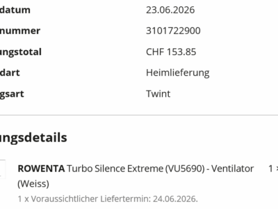 Ventilatore ROWENTA Turbo Silence Extreme VU5690