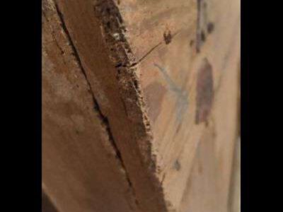 Dipinto antico originale del 1848 di " Emilio Donnini " paesaggio, olio su tela