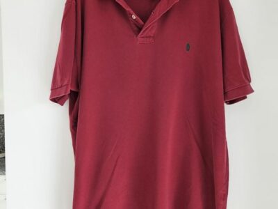 Polo Ralph Lauren Uomo L - Maglietta Vintage Bordeaux