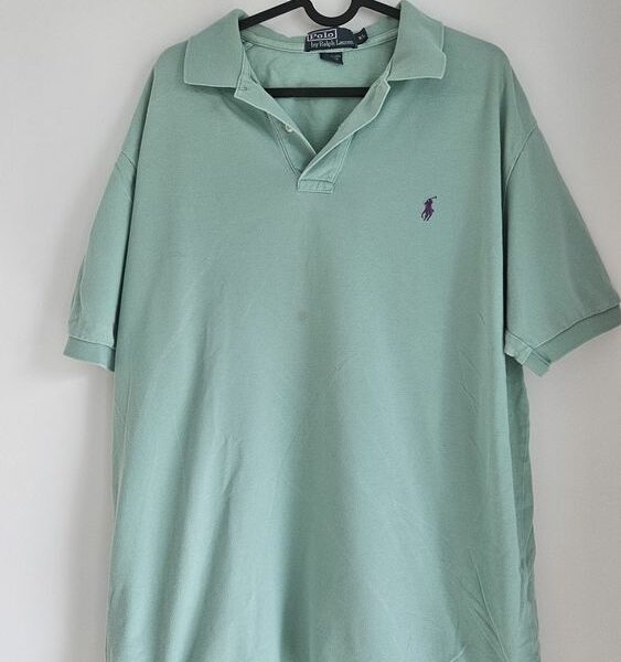 Polo Ralph Lauren Uomo XL - Maglietta Vintage Verde Menta